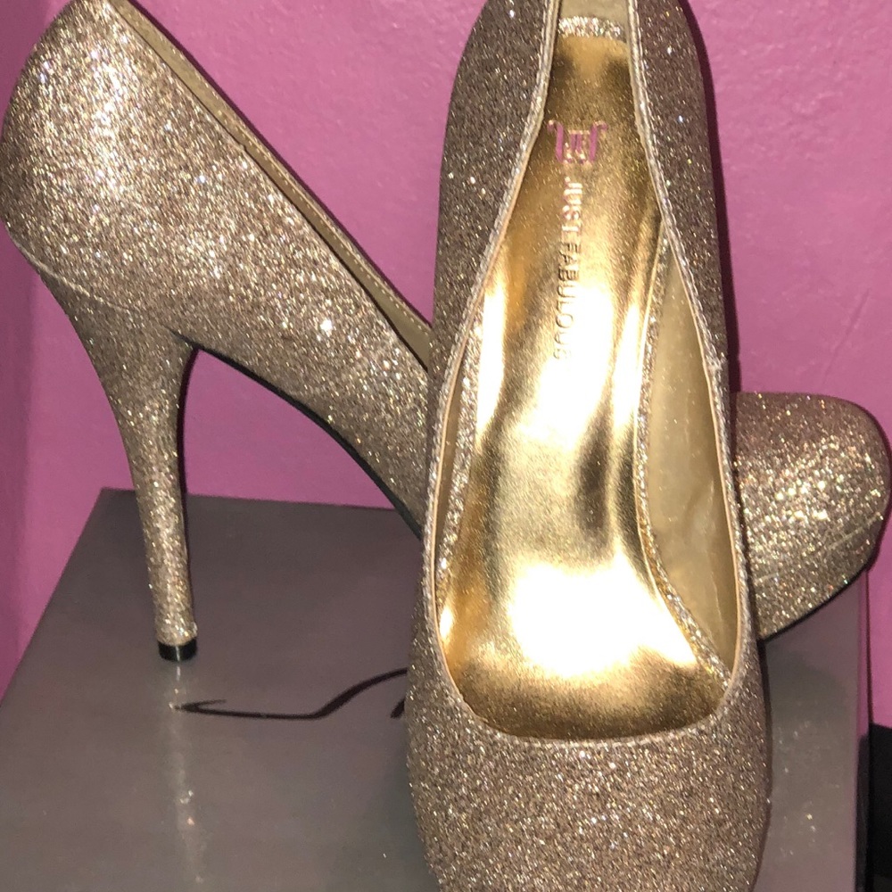 Dancin all night glitter heels